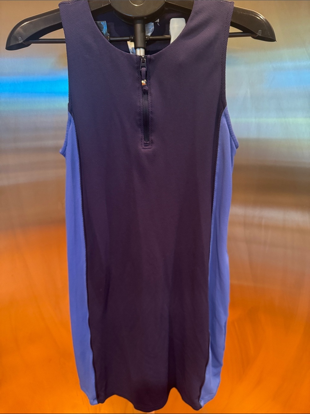 Tommy Bahama Navy and Periwinkle Midi Dress